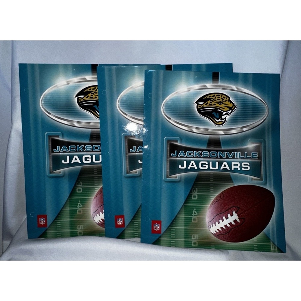 NFL John F Turner School Folders Jacksonville Jagaurs 2007  Sports Football 3pc